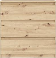 Komoda Forte Chelsea CHLK23-D78, rusva, 42.2 cm x 77.2 cm x 79.9 cm