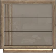 Komoda Forte Savona SVNK211B-T15, ruda, 103 cm x 42.3 cm x 98.2 cm