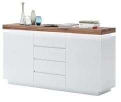 Komoda MCakcent Romina 2D/4SZ, balta, 40 cm x 150 cm x 81 cm