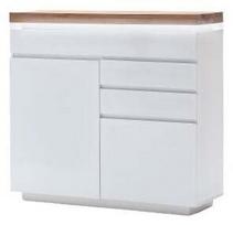 Komoda MCakcent Romina 2D/3SZ, balta, 40 cm x 120 cm x 114 cm