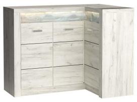 Komoda Indianapolis KAT I15, kraft white, 131 cm x 90 cm x 104 cm