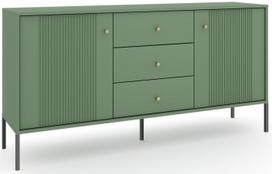 Komoda Iseo IS03, žalia, 39 cm x 154.5 cm x 79 cm