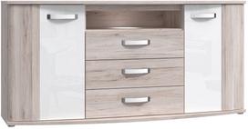 Komoda Forte RVLK231B-T30, balta/rusva