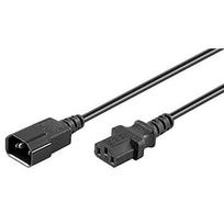Goobay NK 100 S-150 - 1.5 m - Male connector / Female connector - Juodas