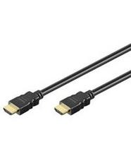 Goobay High Speed HDMI cable, auksinis-plated HDMI cable, Juodas, 5 m