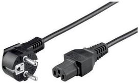 Goobay Netzkabel 2-Pin Euro - 3-Pin-Gerät, juodas Cable 2 Meter