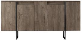 Komoda Kalune Design Luxe 618BLY1177, juoda/riešuto, 35 cm x 160 cm x 80 cm