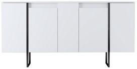 Komoda Kalune Design Luxe 618BLY1176, balta/juoda, 35 cm x 160 cm x 80 cm