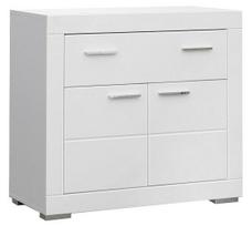 Komoda Forte Snow SNWK22-C50, balta, 41 cm x 96 cm x 87 cm