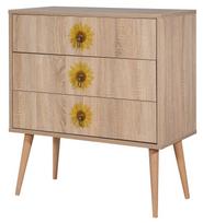 Komoda Kalune Design City Seed, įvairių spalvų, 40 cm x 80 cm x 89 cm