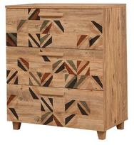 Komoda Kalune Design Leva Gravis Triangle, ruda, 43 cm x 80 cm x 95 cm