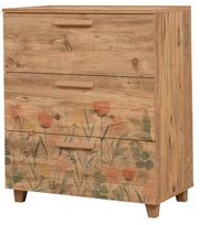 Komoda Kalune Design Leva Gravis Tulip, ruda, 43 cm x 80 cm x 95 cm