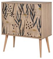Komoda Kalune Design City Daisy, įvairių spalvų, 40 cm x 80 cm x 89 cm