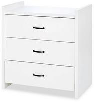 Komoda LittleSky Amelia, balta, 89 cm x 46 cm x 84 cm