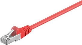 cat5 kabelis - Goobay 95539 CAT 5e patchcable, F/UTP, red, 1.5m - 1 nuotrauka