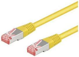 Goobay 7,5m CAT 6 Patchkabel, S/FTP (PiMF), Gelb