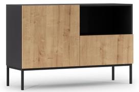 Komoda Lanzzi SF-LAN-A-KOM120, ruda/juoda, 40 cm x 120 cm x 80 cm