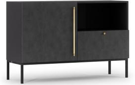Komoda Lanzzi SF-LAN-B-KOM120, juoda, 40 cm x 120 cm x 80 cm
