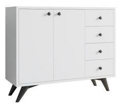 Komoda Kalune Design Waga 811MDD4147, balta, 35 cm x 100 cm x 82 cm