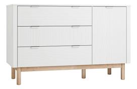 Komoda Pinio Miloo, balta, 144.5 cm x 52.4 cm x 90.4 cm