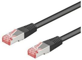 Goobay 1m CAT 6 Patchkabel, S/FTP (PiMF), Juodas