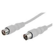 goobay RF-Plug - RF-Buchse, Cable baltas, 10 Meter