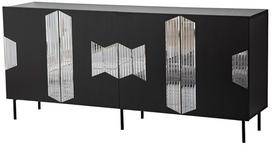 Komoda Kalune Design Vienna, juoda/pilka, 180 cm x 40 cm x 80 cm