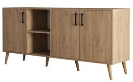 Komoda Kalune Design Exxen 1626, ąžuolo, 45 cm x 180 cm x 80 cm