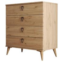Komoda Kalune Design Versa-Ce 3612, ąžuolo, 45 cm x 80 cm x 90.8 cm