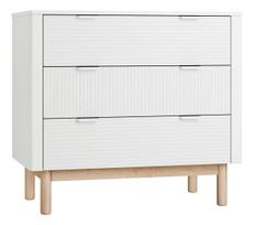Komoda Pinio Miloo, balta, 100.2 cm x 52.4 cm x 90.4 cm