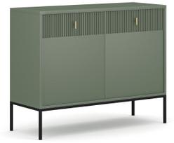 Komoda Maggiore MA02, žalia, 39 cm x 104.2 cm x 82.6 cm