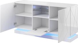 komoda 150 - Komoda Cama Meble QIU, balta, 150 cm x 41.5 cm x 75 cm - 2 nuotrauka