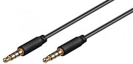 goobay jack 3.5mm St.St. 4-pin juodas 2m