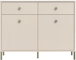 Komoda Forte Salvatrice SVTK221-U60, balta, 42 cm x 113.7 cm x 88.9 cm