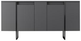 Komoda Kalune Design Luxe 618BLY1175, antracito/juoda, 35 cm x 160 cm x 80 cm