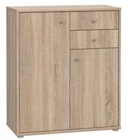 Komoda Forte Tempra 2 T2KK50-D30F, sonoma ąžuolo, 34.8 cm x 73.7 cm x 85.5 cm