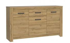 Komoda Forte Havanna HVNK232-D67, ruda, 42.2 cm x 161.4 cm x 95.7 cm