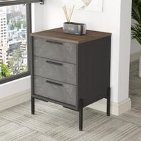 Komoda Kalune Design VS3, antracito/ruda, 44.5 cm x 54 cm x 70 cm
