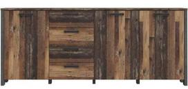 Komoda Forte Clif CLFK243R-C546, ruda, 42 cm x 207 cm x 87 cm