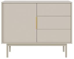 Komoda Viva VI03 1D3S, smėlio, 104 cm x 39 cm x 82 cm