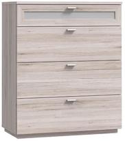 Komoda Forte Nexus NXSK22-Z12MG06, smėlio ruda, 40 cm x 79.9 cm x 98.8 cm
