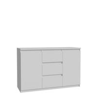 Komoda Domoletti CHLK231-U42, balta, 42.2 cm x 121.2 cm x 79.9 cm