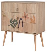 Komoda Kalune Design City Leaf, įvairių spalvų, 40 cm x 80 cm x 89 cm