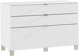Komoda Forte ENJK211-C605, balta, 110 cm x 50.4 cm x 73 cm