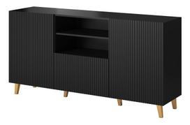 bedside - Komoda Cama Meble Pafos, juoda, 40 cm x 150 cm x 82 cm - 1 nuotrauka