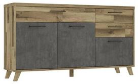 Komoda Forte Ricciano RCQK233-C746, ąžuolo/tamsiai pilka, 41.5 cm x 174.2 cm x 94.7 cm