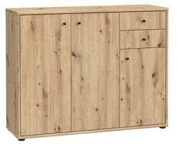 Komoda Forte Tempra 2 T2KK40-D78, ruda, 34.8 cm x 108.8 cm x 85.5 cm