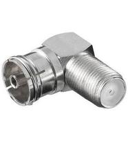 goobay F-Adapteris Rifle->Coaxial blue 90°