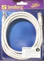 goobay Cat5e U/UTP flat baltas 3,00m