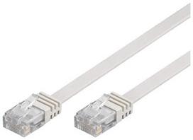 goobay Cat5e U/UTP flat baltas 7,00m